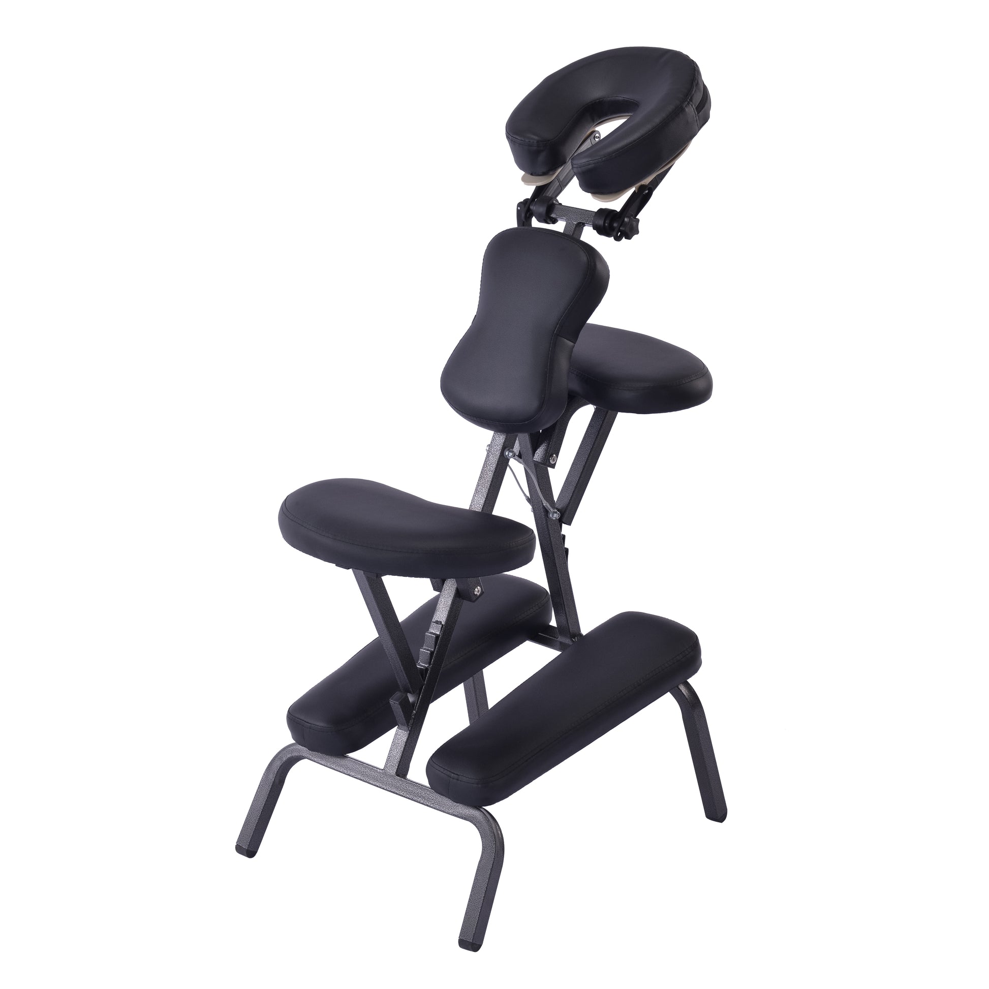 Portable Massage Chair for Tattoo and Spa with Adjustable Face Cradlewith Carrying Bag Ideal for Salon Use (BLACK) image 6