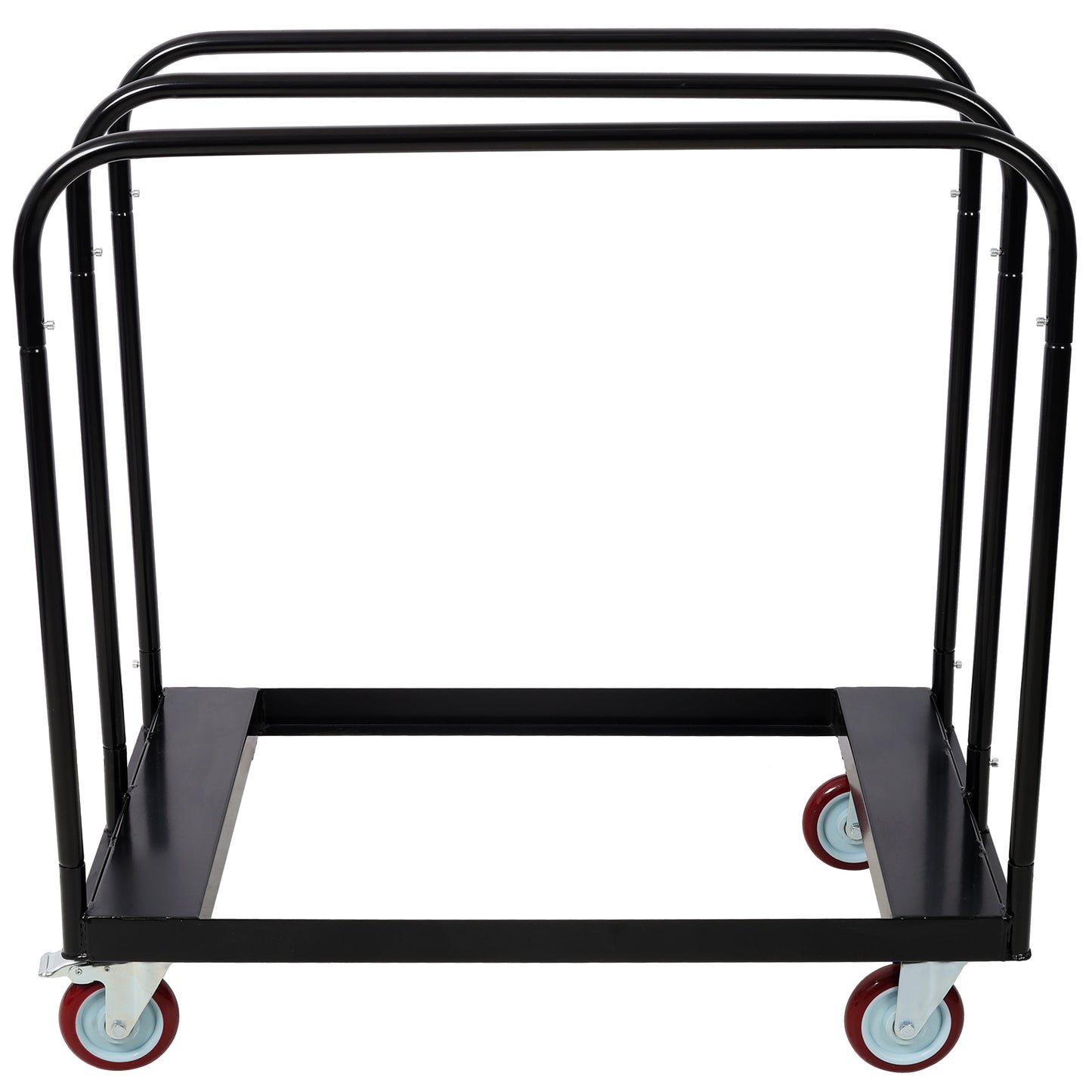 Heavy Duty Drywall Sheet Cart & Panel Dolly 1500lbs load capacity,Panel Service Cart,5 inch Swivel Casters,3 Side Handrails for Factory, Warehouse, Black image 2