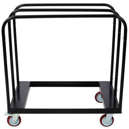 Heavy Duty Drywall Sheet Cart & Panel Dolly 1500lbs load capacity,Panel Service Cart,5 inch Swivel Casters,3 Side Handrails for Factory, Warehouse, Black image 2