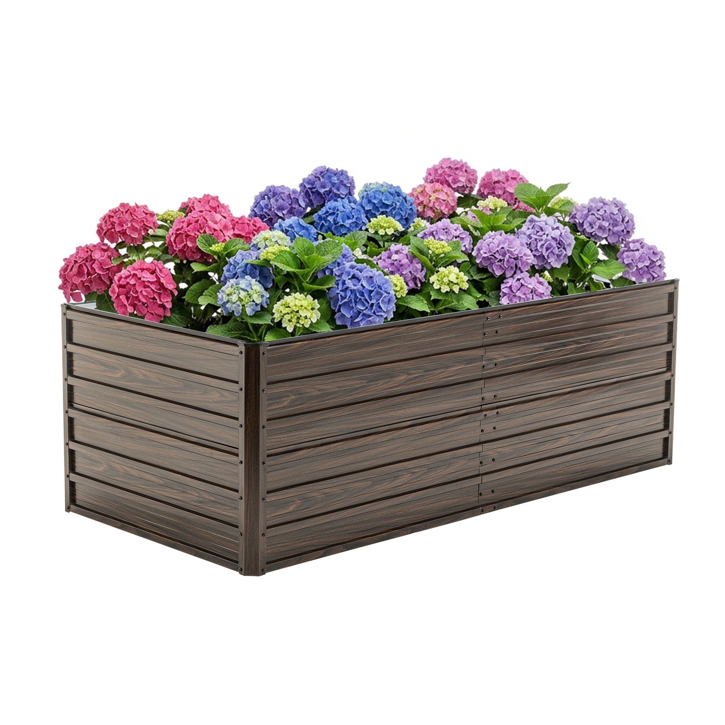 74.6"x35.4"x25" Raised Garden Bed Kit, Metal Elevated Planter Box, Open Drainage Base, 4 Reinforcing Rods, Rustproof Steel with Safety Edging – Easy Assembly for Vegetables, Flowers, Herbs image 8