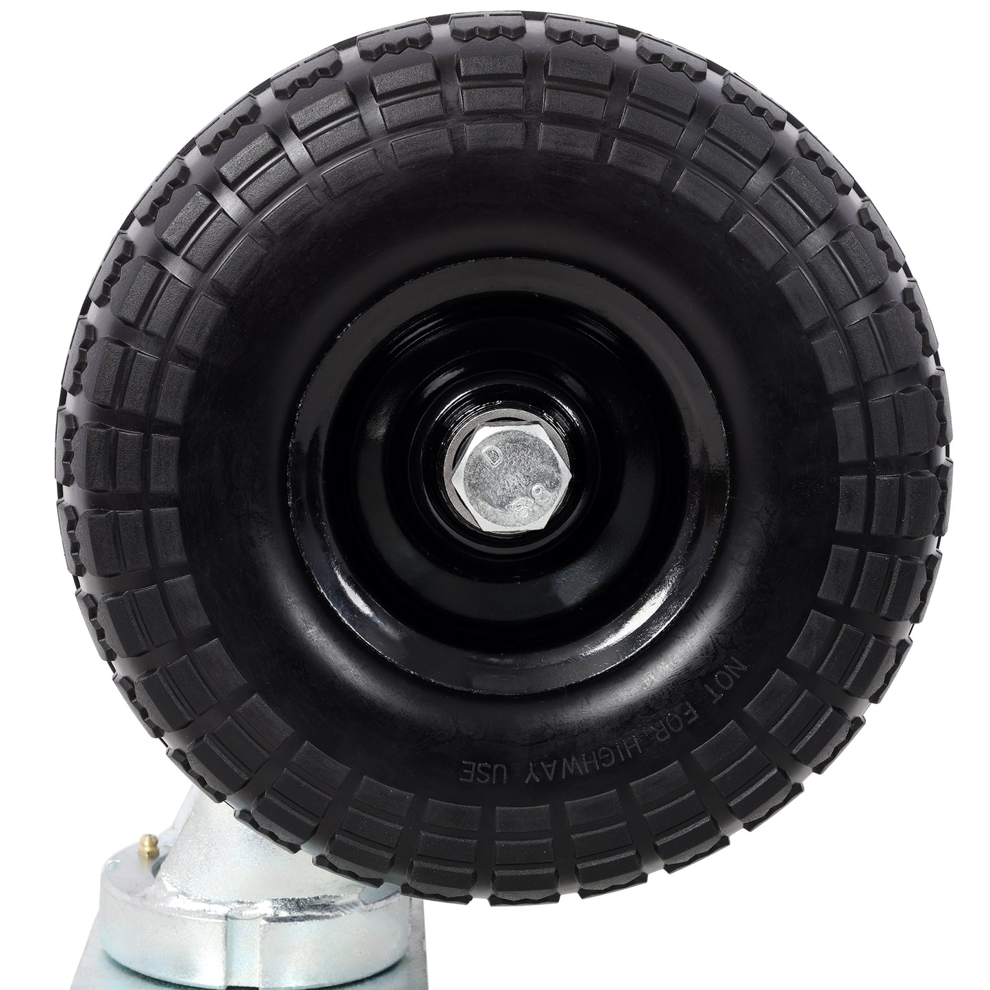 10 in Dual Flat Free Wheels Swivel Caster, 660LBS LOAD CAPACITY image 5