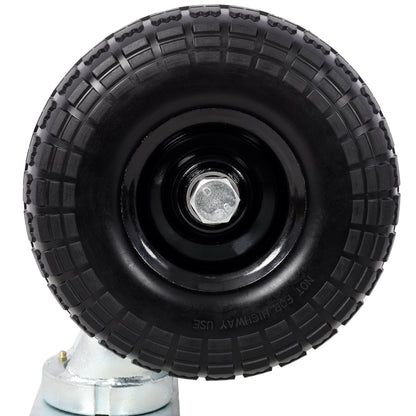 10 in Dual Flat Free Wheels Swivel Caster, 660LBS LOAD CAPACITY image 5