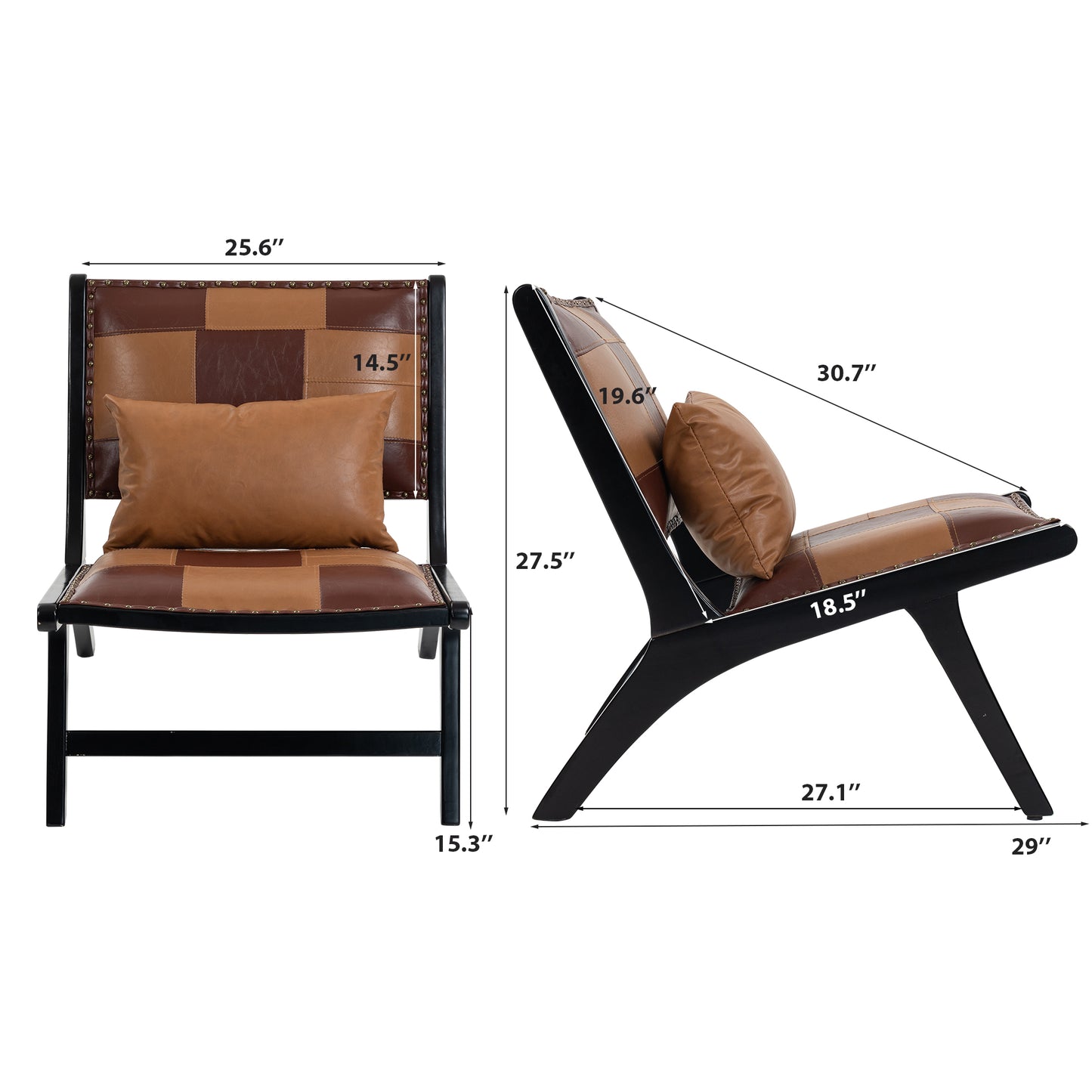 Modern Boho Accent Chairs for Living Room,Mid Century Lounge Chair,Side Chair Indoor image 11