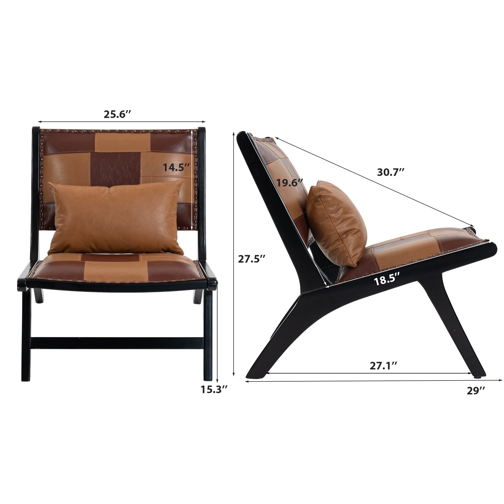 Modern Boho Accent Chairs for Living Room,Mid Century Lounge Chair,Side Chair Indoor image 11