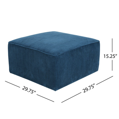 Upholstered Square Ottoman, Blue (old sku N757P180768N) image 3