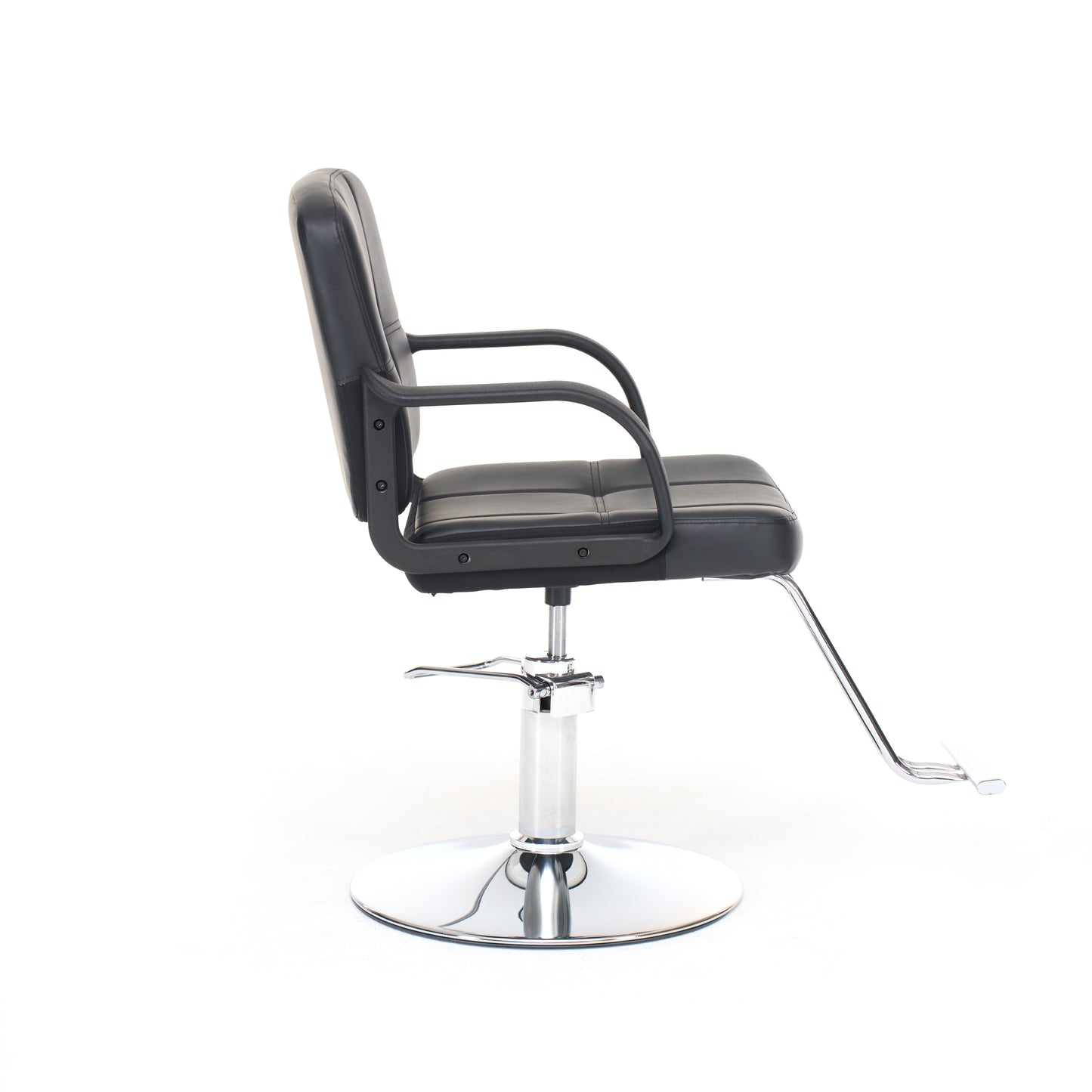 Barber Chair for Hair Stylist- 360° Swivel, Adjustable Height, Capacity 350 LBS with Heavy Duty Hydraulic Pump,BLACK image 6