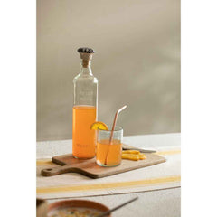 Drink More Glass Water Bottle with Ceramic Stopper - 750ML