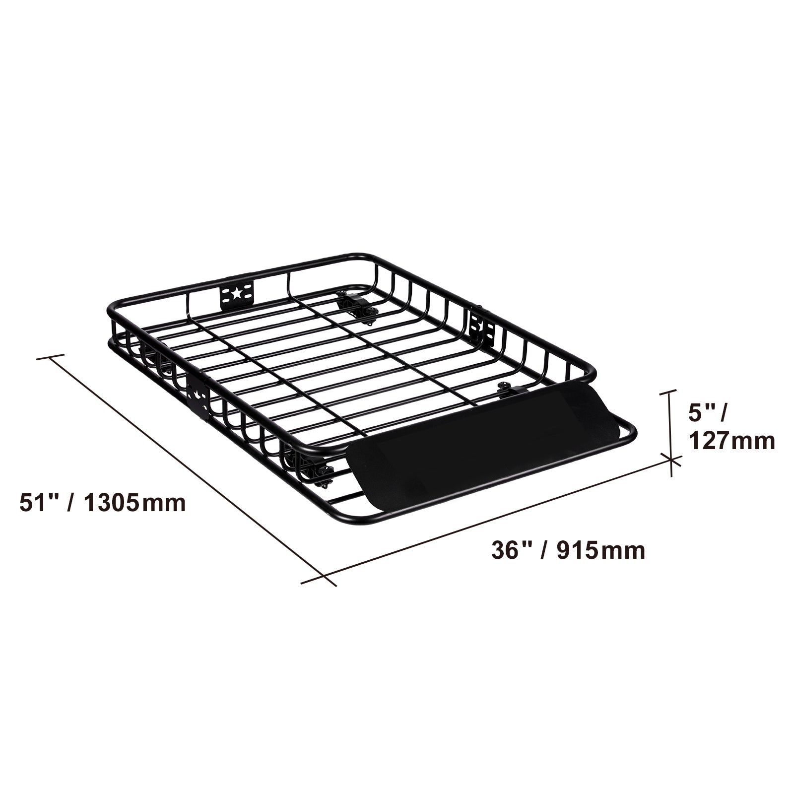 Roof Rack Cargo Basket 200 LBS 51"x36"x5" for SUV Truck with Luggage Bag image 7