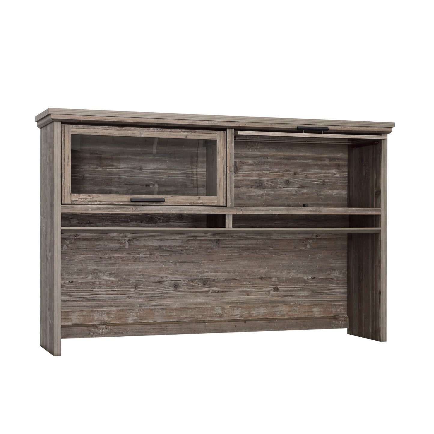Hutch with Glass Doors, Brown finish image 10