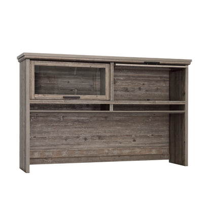 Hutch with Glass Doors, Brown finish image 10