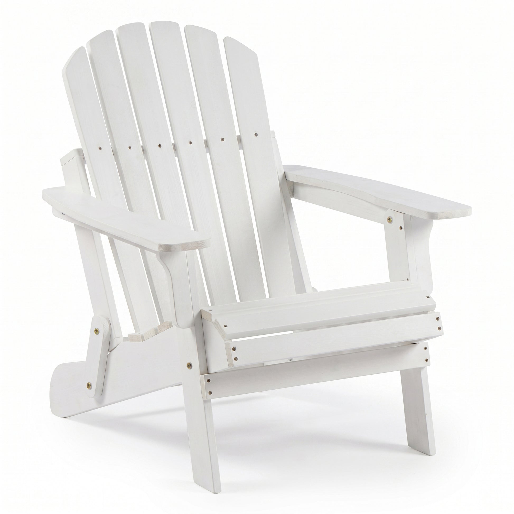 Oversize Wooden Outdoor Folding Adirondack Chair with Pre-Assembled BackRest & SeatBoard, Wood Patio Chair for Garden Backyard Porch Pool Deck Firepit image 9
