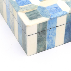 Decorative Storage Box with Bone Material-6X4X2"