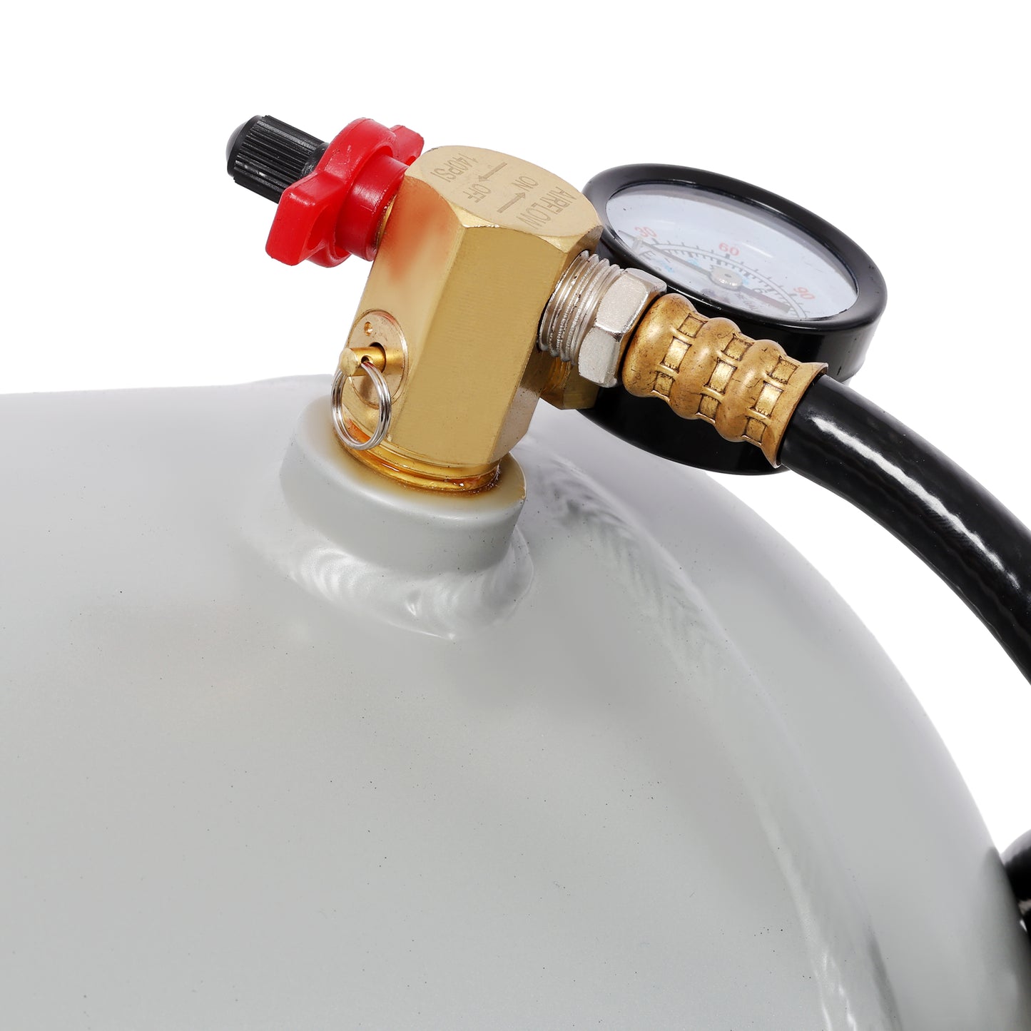 Portable11 Gallon Aluminum Air Tank, Lightweight Durable Air Compressor Tank with Pressure Gauge, Safety Valve and 47 Inch Hose for Easy Tool Connection image 6