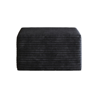 Sofa ottoman,No Assembly Required,Black(Plush Corduroy Fabric) image 7