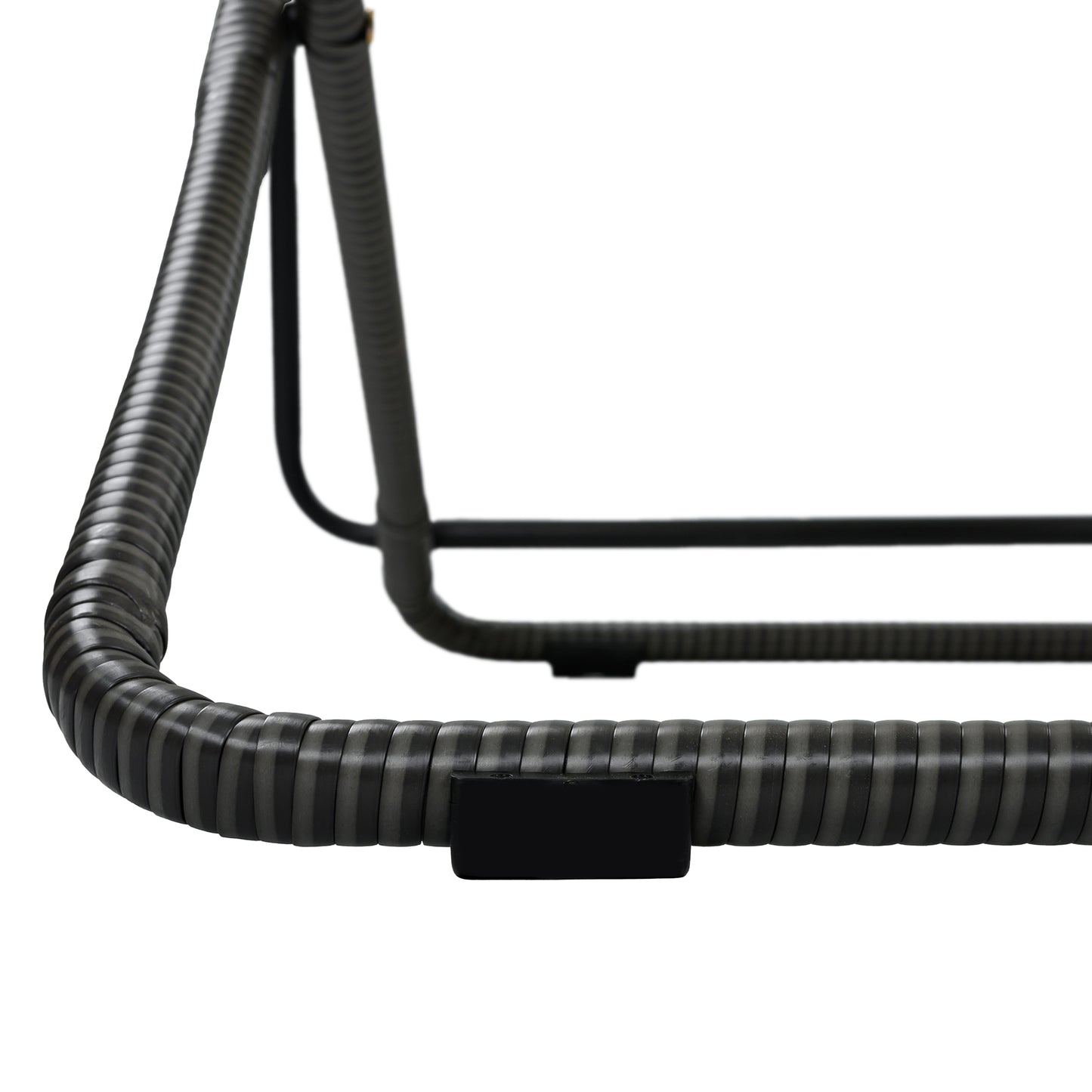 TREXM 2-Pieces Outdoor Folding Chair, Rattan-Wrapped Patio Chair with Adjustable Backrest, Thick Cushion, and Detachable Headrest,for the Poolside, Beach, Backyard, Decck, and Camping (Black) image 11
