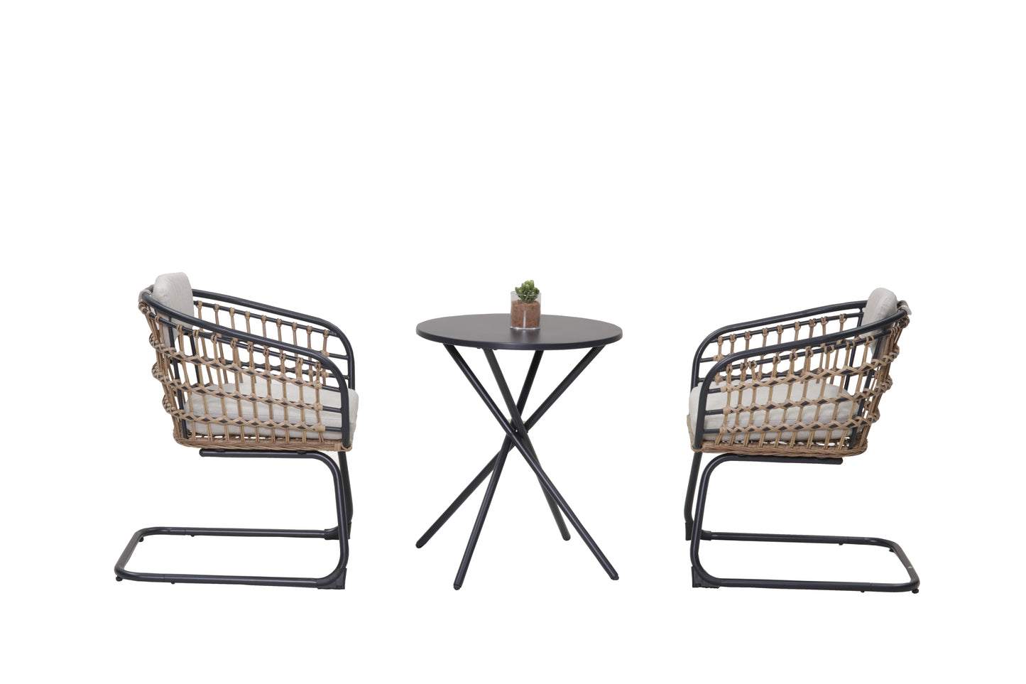 Wicker Dining Chair-SET OF 2 is designed to elevate your patio, balcony, or garden space into a cozy, stylish spot for relaxation and connection. image 11