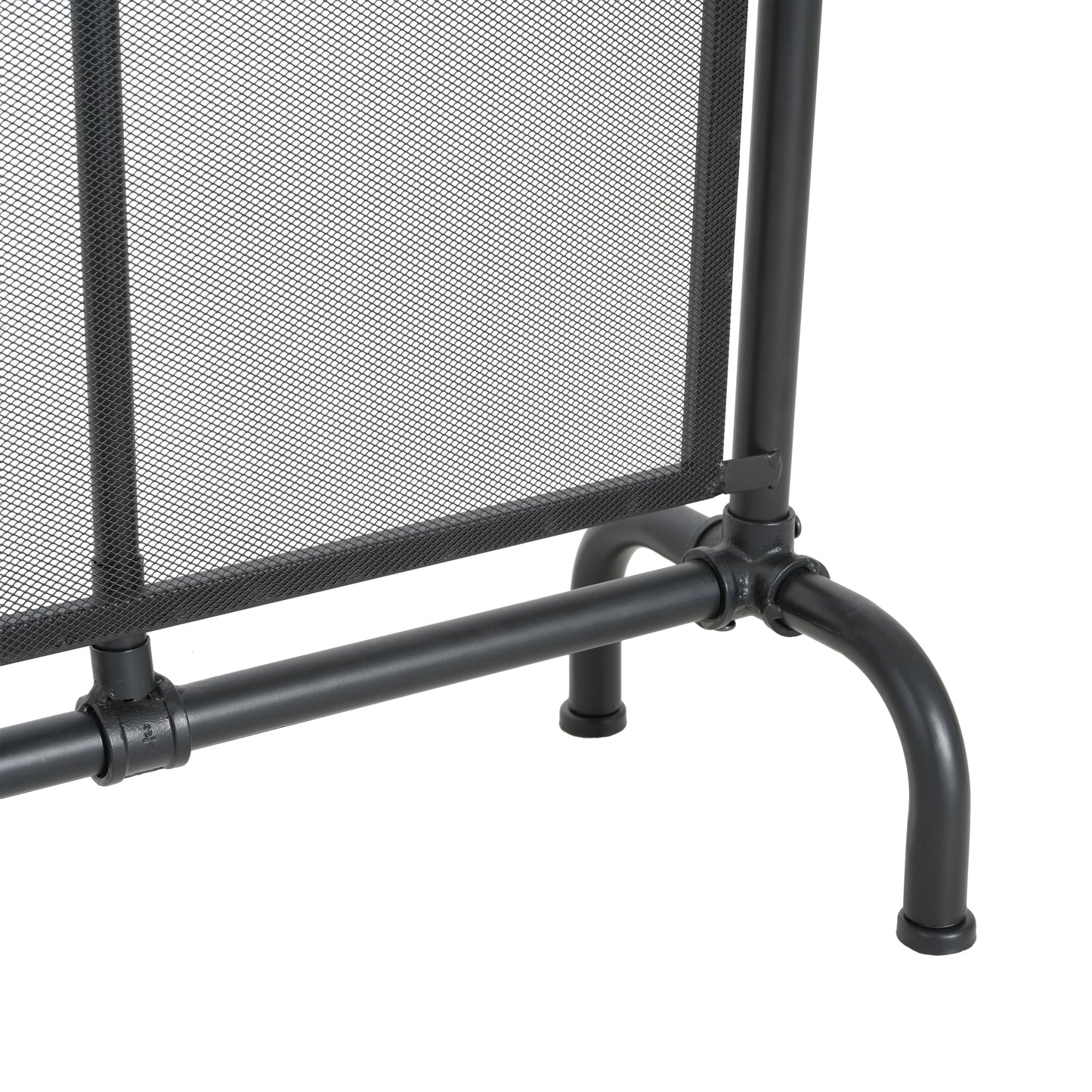Celeste 1 Panel Iron Fireplace Screen 36" W x 29" H, Black image 8