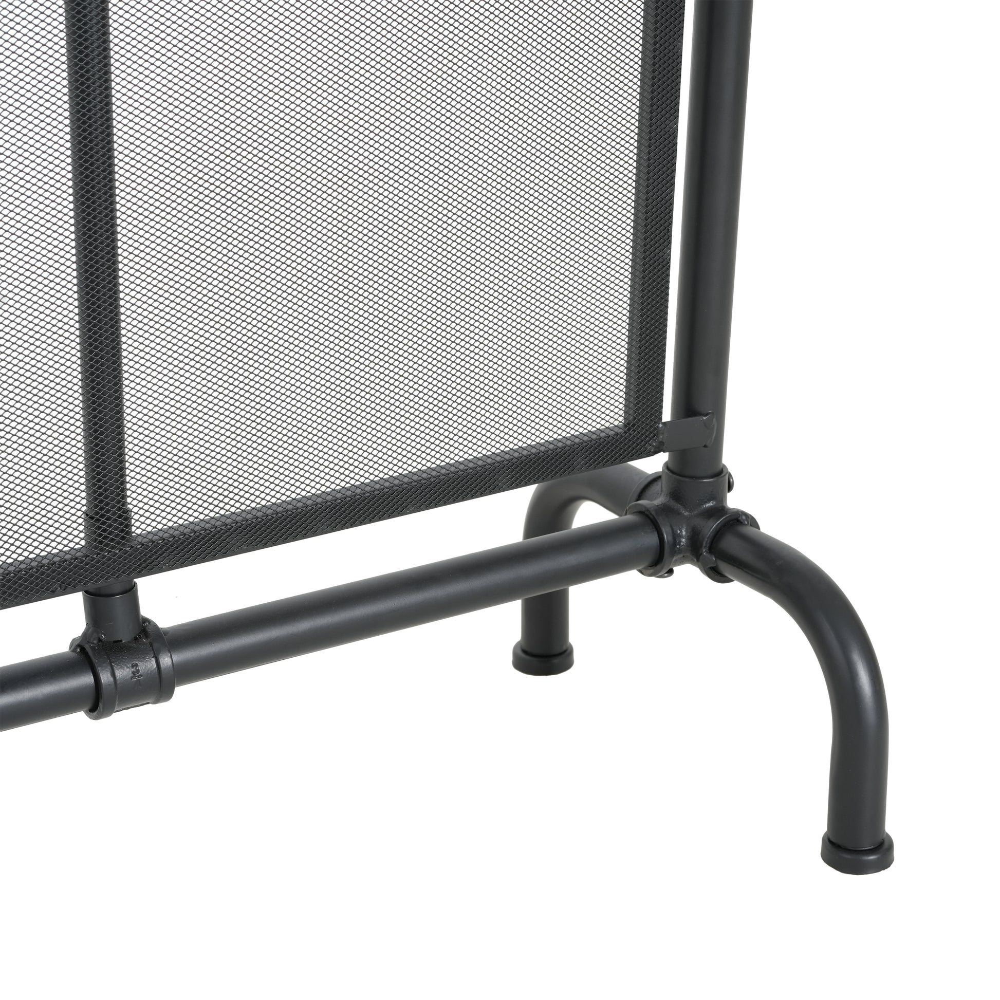 Celeste 1 Panel Iron Fireplace Screen 36" W x 29" H, Black image 8
