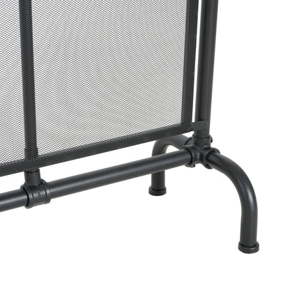 Celeste 1 Panel Iron Fireplace Screen 36" W x 29" H, Black image 8