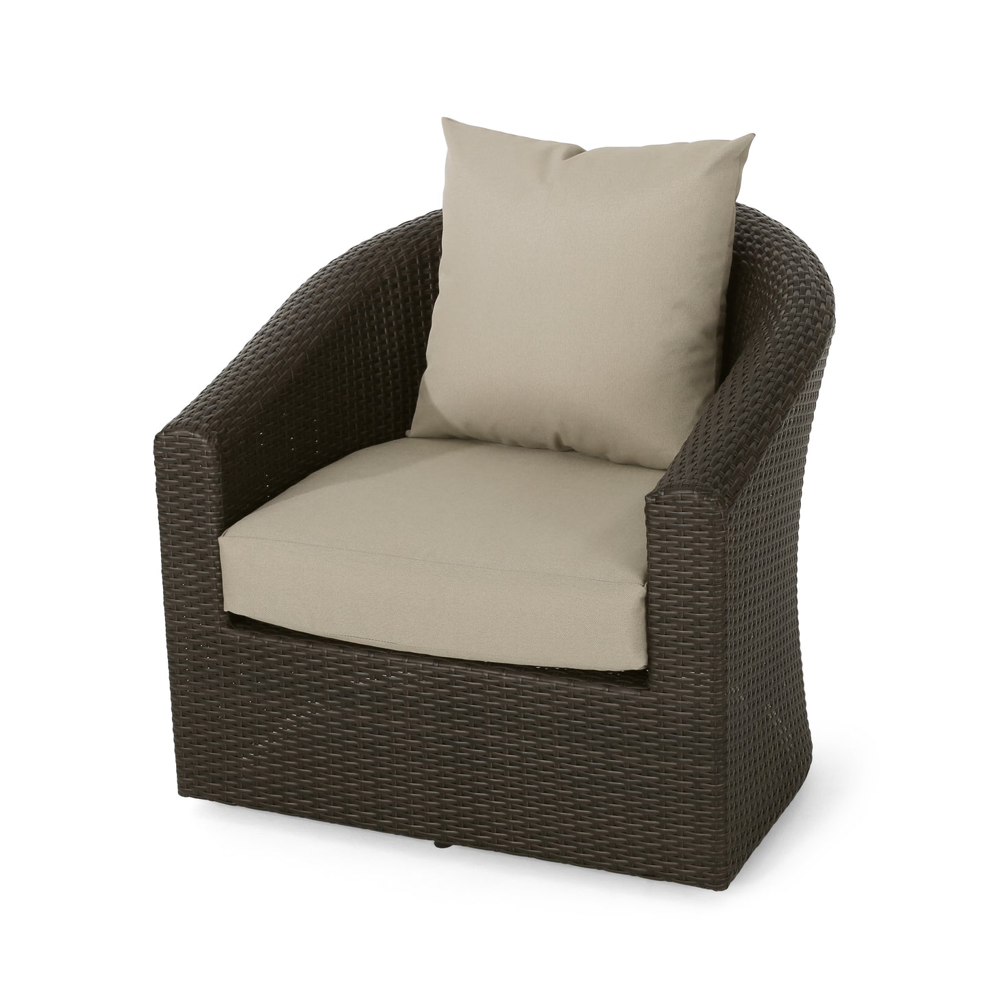 Outdoor Aluminum Frame Wicker Swivel Chair (old sku N757P186009B) image 7