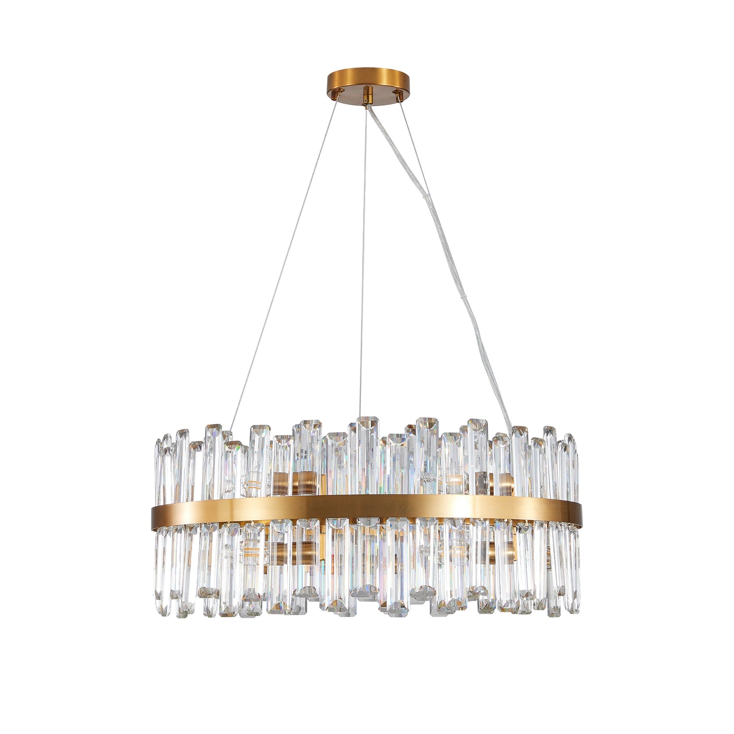 23.6 Inches Luxury Chandeliers Crystal Living Room Bedroom Decorative Lights Simple Modern Dining Room Lighting,for Home Decor (Bulbs Not Included) image 8