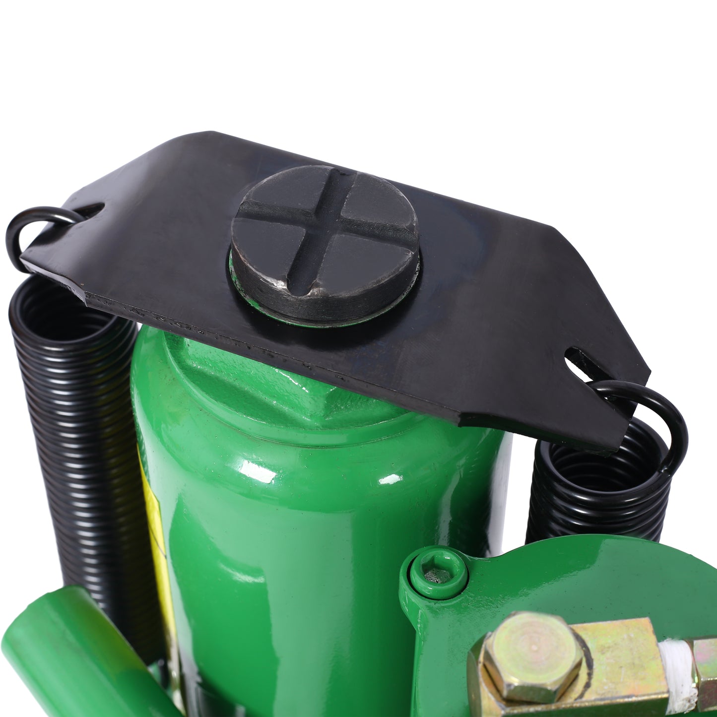 Air Hydraulic Bottle Jack, 12 Ton/24000 LBS All Welded Bottle Jack, 9.8-19.3 inch Lifting Range, Manual Handle and Air Pump, for Car, Pickup, Truck, RV, Auto Repair, Industrial Engineering,Green image 3