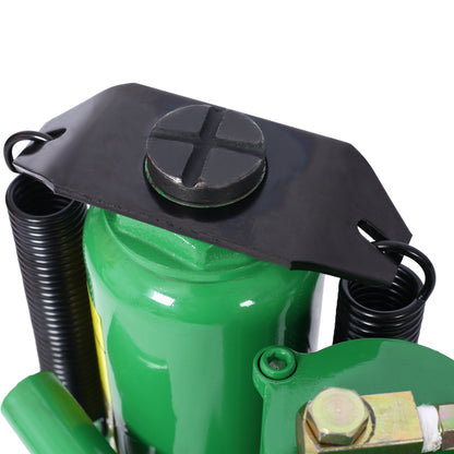Air Hydraulic Bottle Jack, 12 Ton/24000 LBS All Welded Bottle Jack, 9.8-19.3 inch Lifting Range, Manual Handle and Air Pump, for Car, Pickup, Truck, RV, Auto Repair, Industrial Engineering,Green image 3