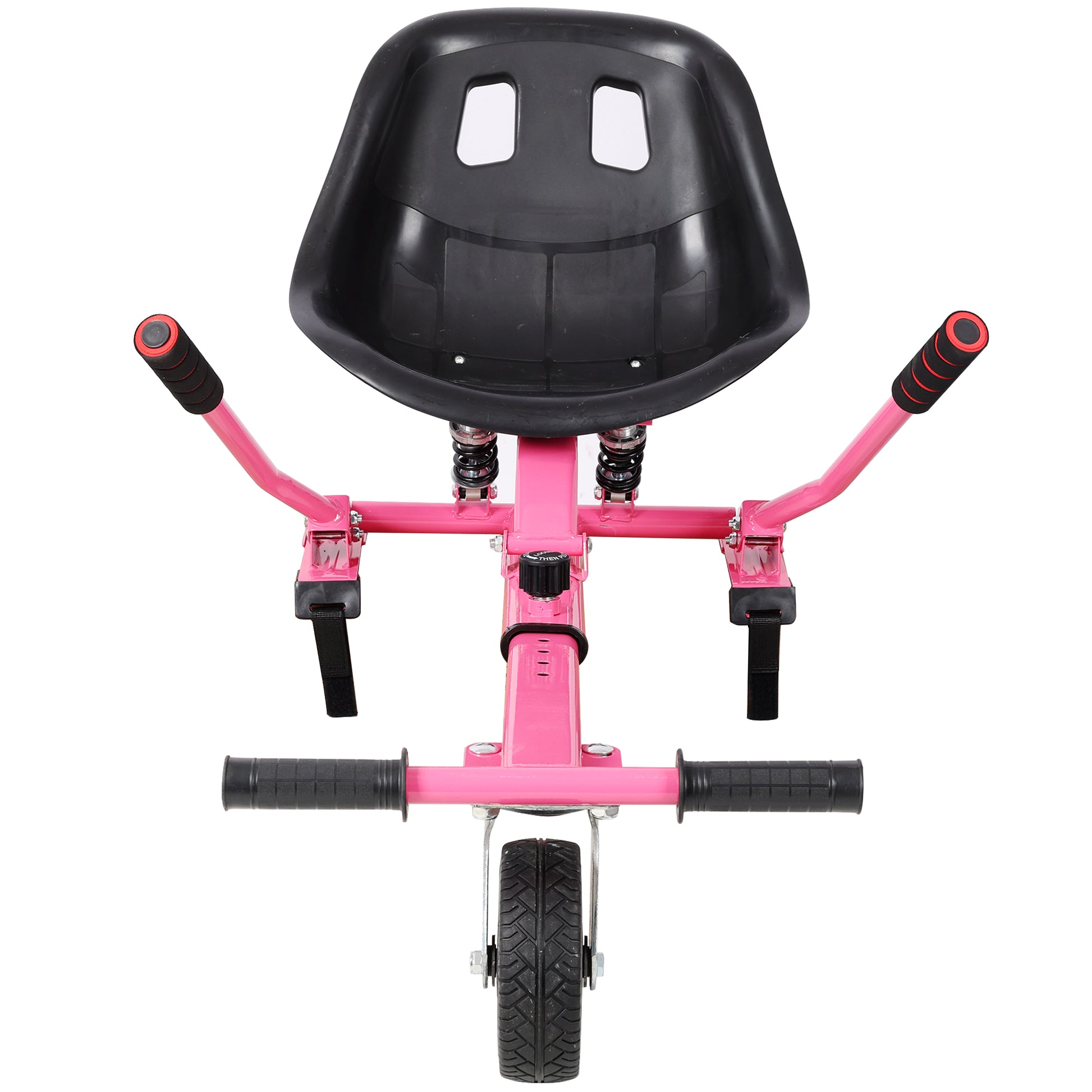 Hoverboard Seat Attachment Go-Kart,Fits 6.5" 8"10" Hoverboards, Heavy Duty Dual Shock Absorber,Sturdy Adjustable Off-Road Frame,Hover Cart for Family Fun,not include Hoverboard,Pink image 9