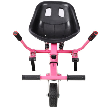 Hoverboard Seat Attachment Go-Kart,Fits 6.5" 8"10" Hoverboards, Heavy Duty Dual Shock Absorber,Sturdy Adjustable Off-Road Frame,Hover Cart for Family Fun,not include Hoverboard,Pink image 9