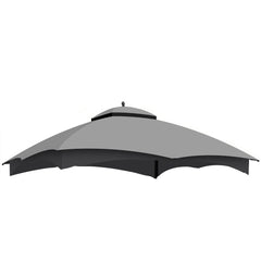 Replacement Canopy Top for Lowe's Allen Roth Heavy Duty Gazebo Roof Gazebo Top with Air Vent 10X12 Gazebo CoverReplacement Top Only (Brown)
