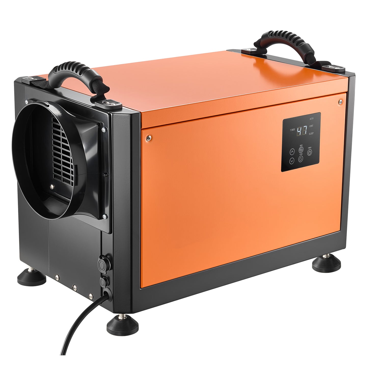 125 Pints Commercial Dehumidifier with Drain Hose, Portable Crawl Space Dehumidifiers for Basement Storage Room Industrial Grade, Auto Defrost/Drainage, Heavy-duty Galvanized Steel, LED Indicate image 7