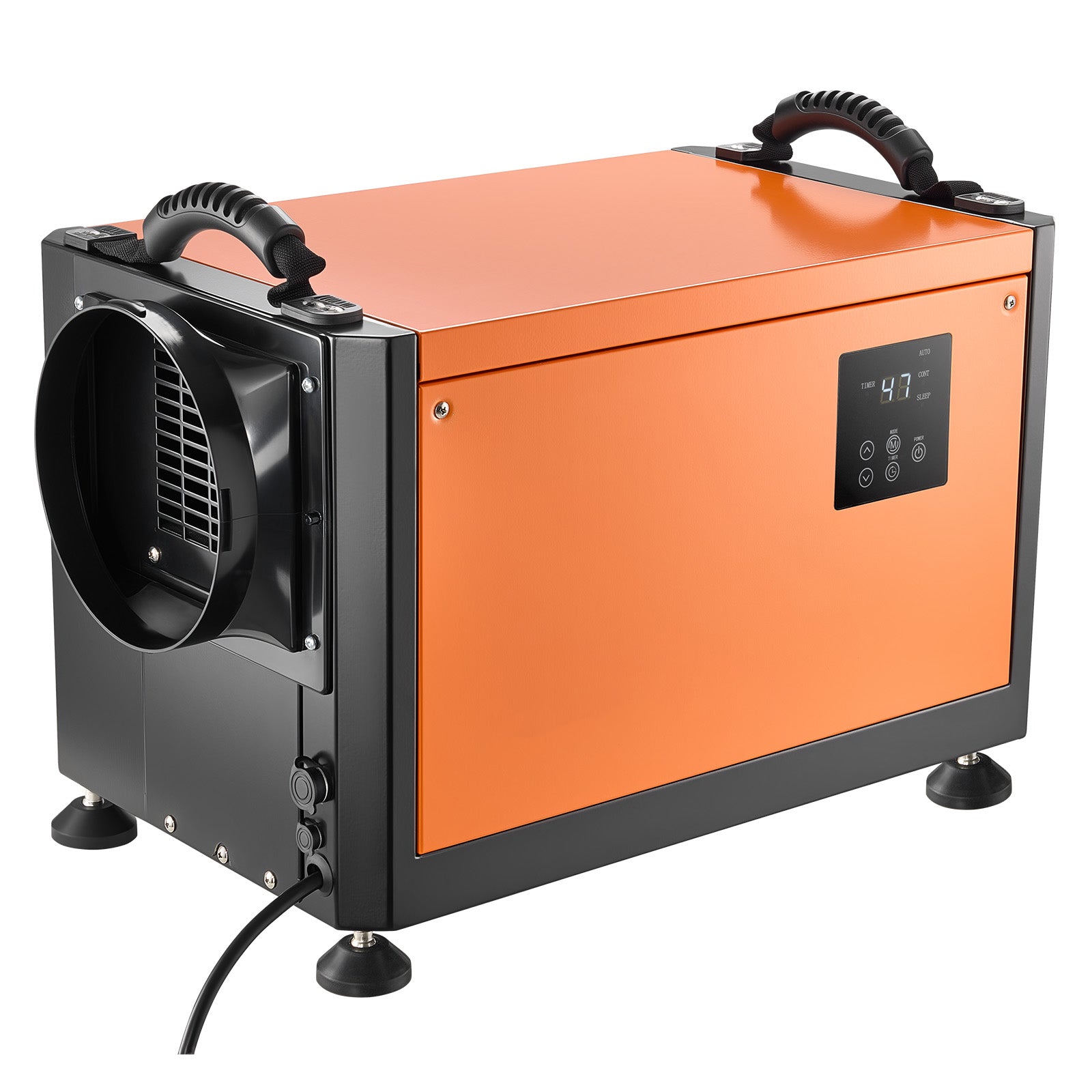 125 Pints Commercial Dehumidifier with Drain Hose, Portable Crawl Space Dehumidifiers for Basement Storage Room Industrial Grade, Auto Defrost/Drainage, Heavy-duty Galvanized Steel, LED Indicate image 7