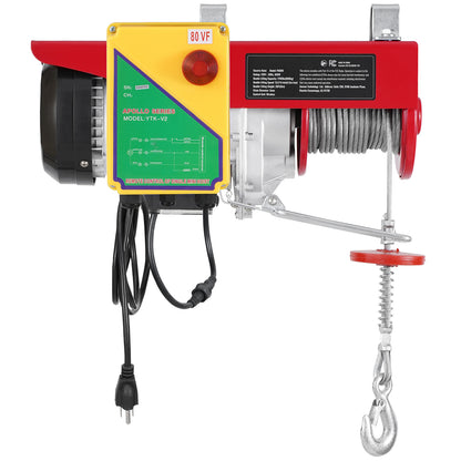 Electric Hoist Crane Winch 1760 lbs with 328 ft Wireless Remote Control image 4