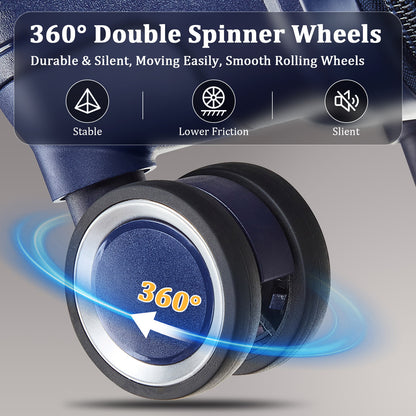 Luggage Sets 4 Piece(14/20/24/28), Expandable Lightweight Suitcase with 4 Double 360 Degrees Mute Spinner Wheels PP Materials Durable TSA Lock Travel Luggage image 7