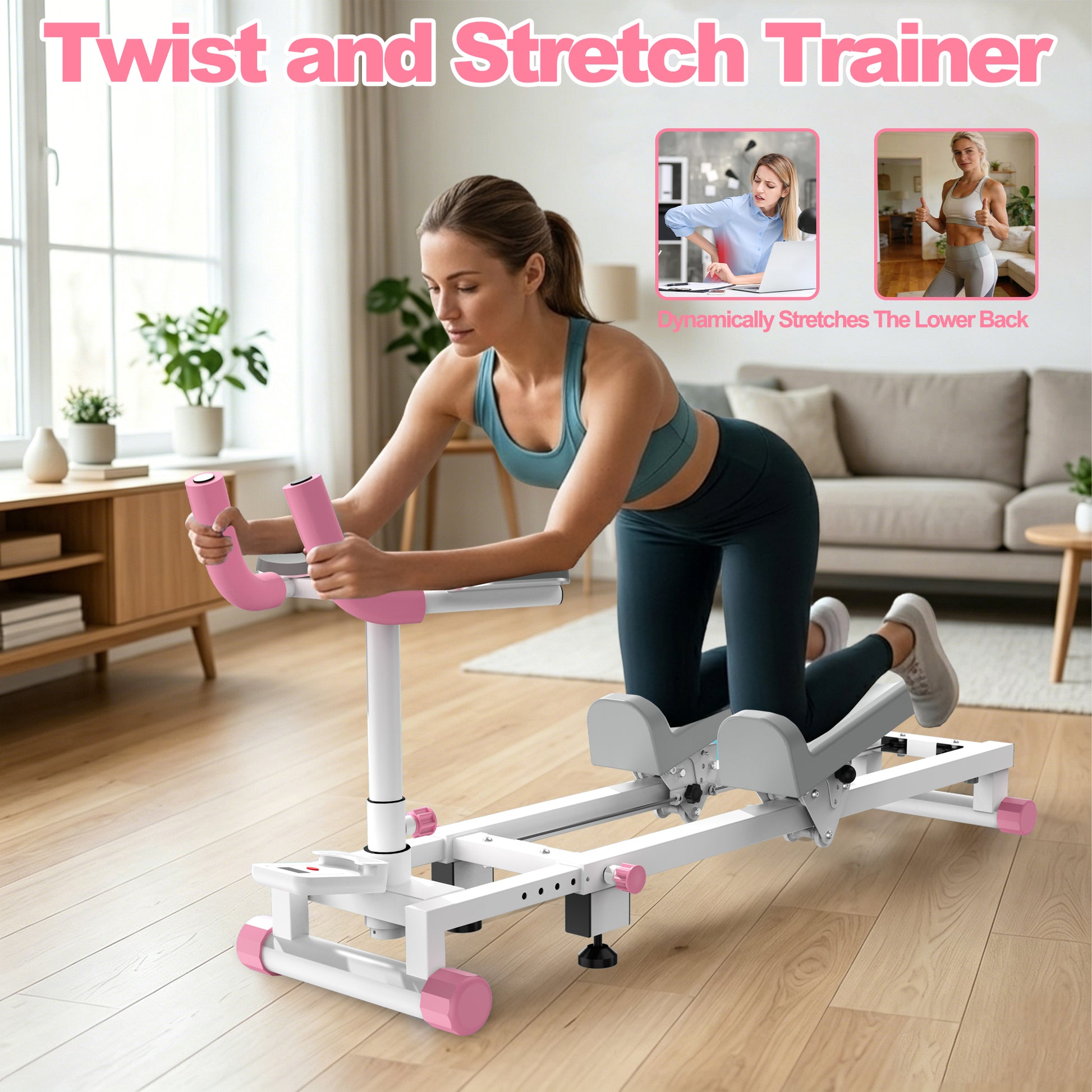 Crawl Spine Stretch Trainer, Spine Twist and Stretch Trainer, Core Training Equipment for Home Gym Office Daily Workout image 2