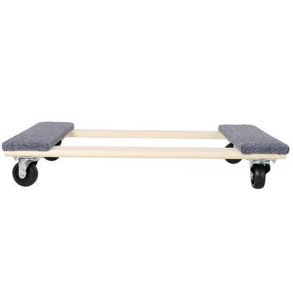 2 Pack Heavy Duty Moving Dolly Set, Grey Non-Slip Carpet Surface with 4 PP Swivel Casters Each, 2000 LBS Total Load Capacity Per Pair Multi-Purpose Furniture Transport Cart image 7