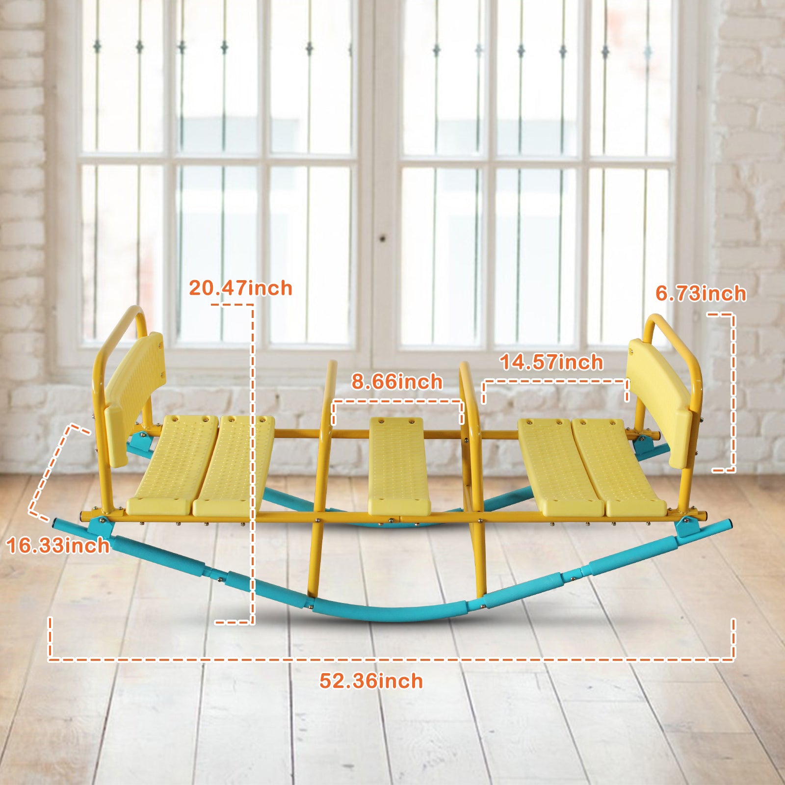 Kindergarten Children Outdoor Rocking Horse Outdoor Park Playground Equipment Double Or Triple Seesaw Swinging Fun image 9