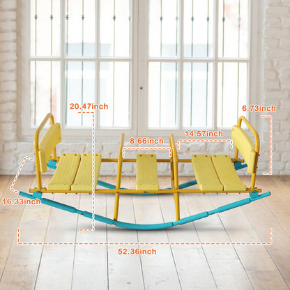 Kindergarten Children Outdoor Rocking Horse Outdoor Park Playground Equipment Double Or Triple Seesaw Swinging Fun image 9