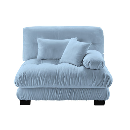 Pariss Sofa RSF W/2 pillows - Blue image 1