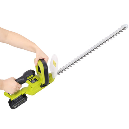 21V DC Hedge Trimmer,Brush motor, with Battery and Seat Charger, 21inch Steel Blade, for Lawns, Bushes and Garden Landscaping image 8