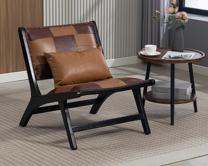 Modern Boho Accent Chairs for Living Room,Mid Century Lounge Chair,Side Chair Indoor image 2