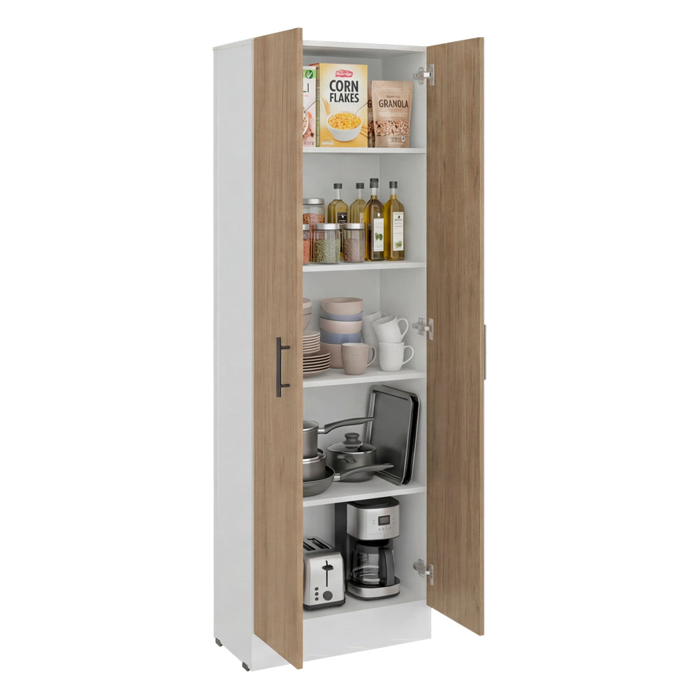 Thommy Valmere Multystorage Pantry Cabinet – Modern 5-Shelf Storage Organizer Bookcase for Living Room & Home Office image 6