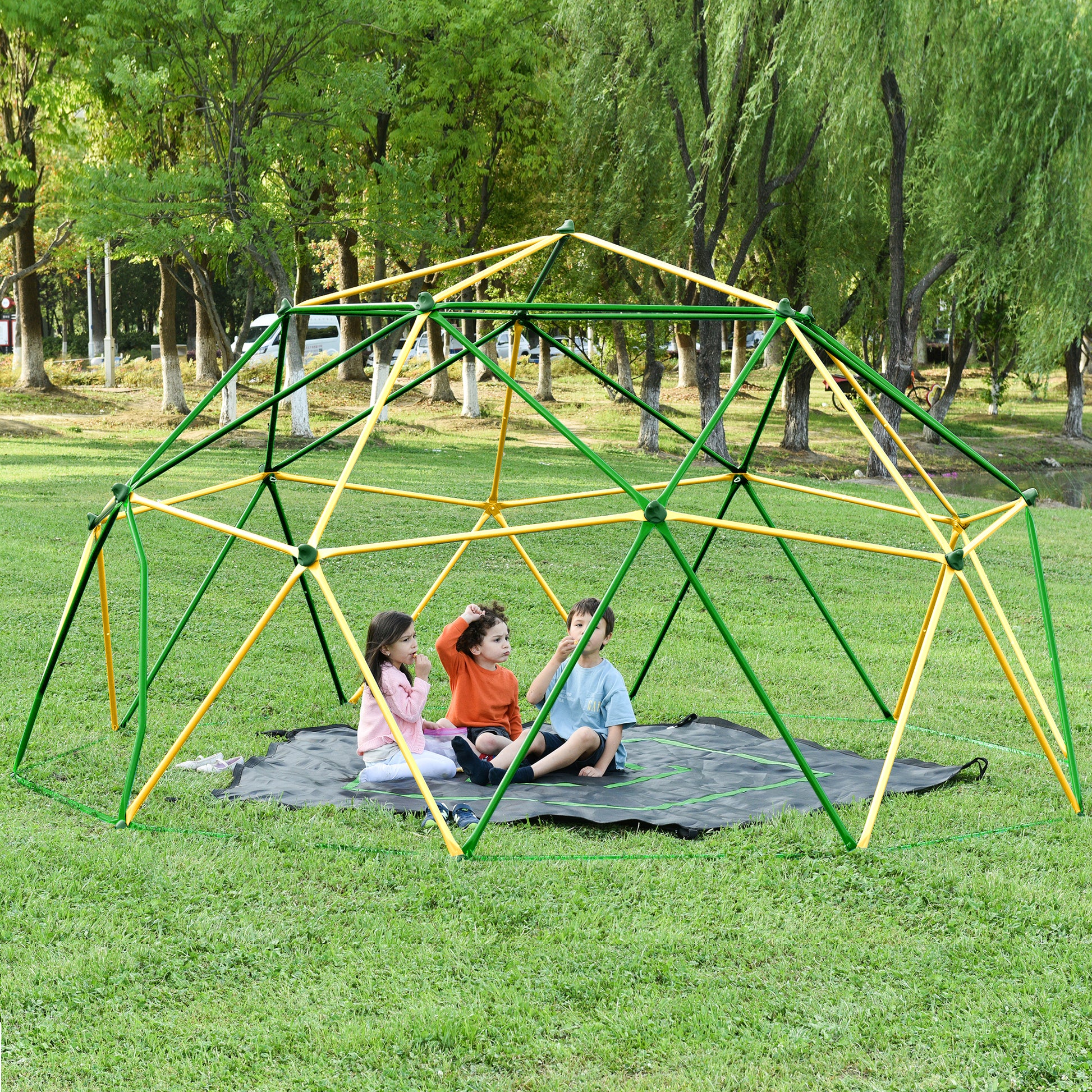 13ft Geometric Dome Climber Play Center, Kids Climbing Dome Tower, Rust & UV Resistant Steel Supporting 1000 LBS (Old SKU N710P261138L) image 3