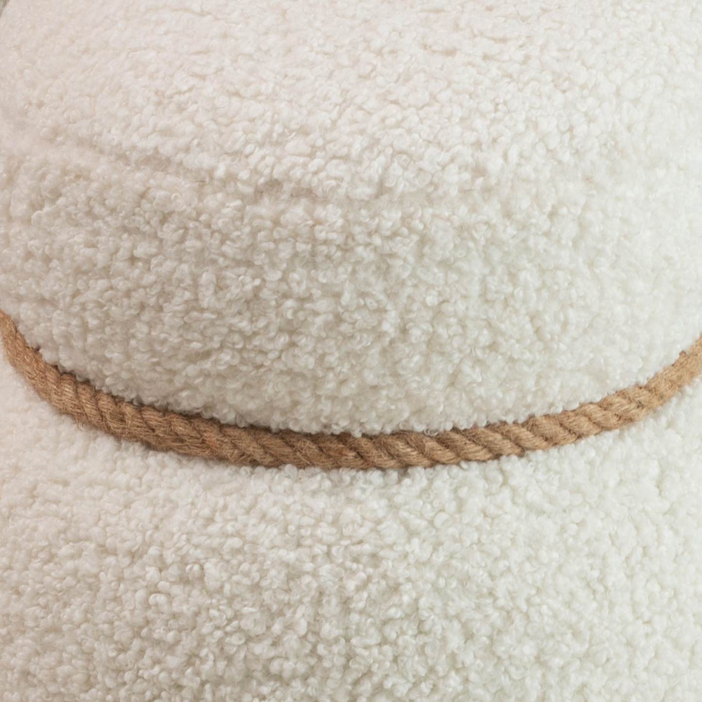 WKJ1Y White snowman stool, Greig plush cushion, playful and cute, suitable for any spacehite image 8