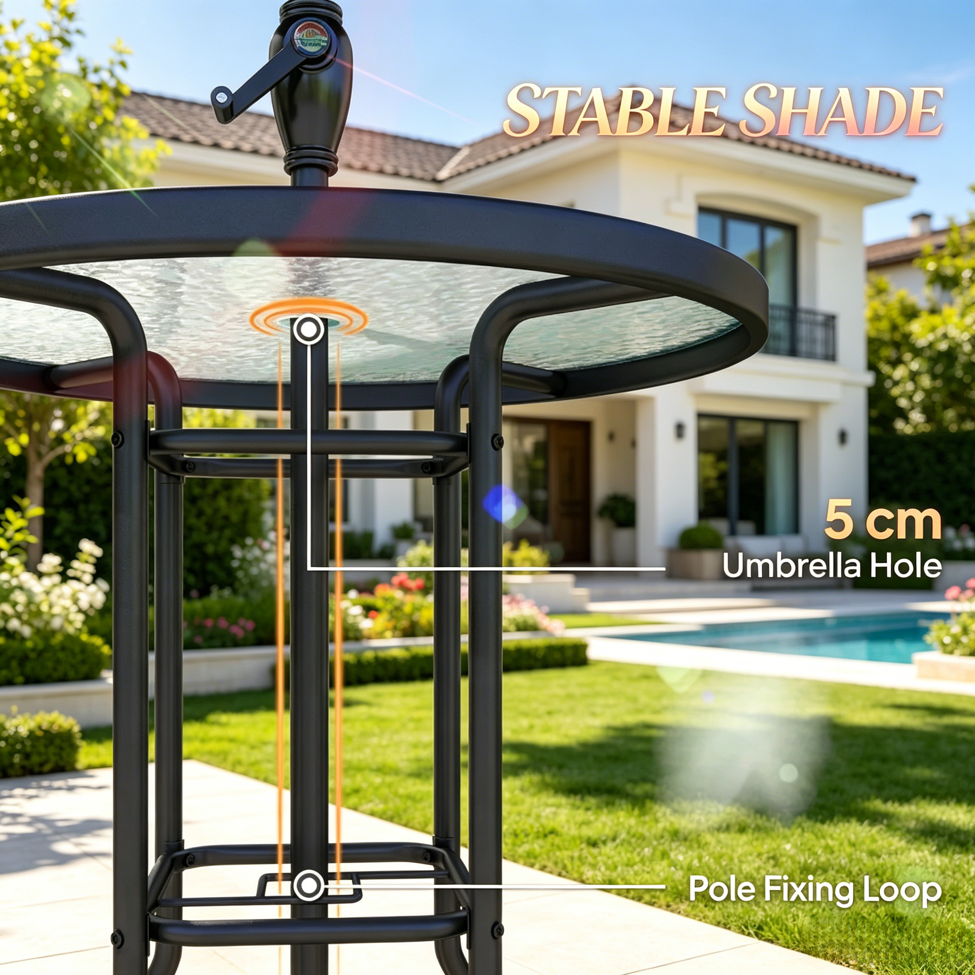 Chic Outdoor Conversation Furniture Set,Patio Conversation Furniture Set,Dining Furniture Set(Not Including umbrella stand) image 4