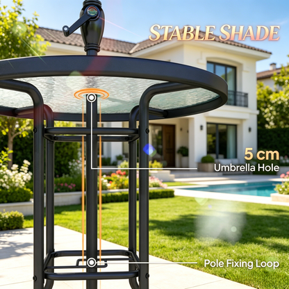 Chic Outdoor Conversation Furniture Set,Patio Conversation Furniture Set,Dining Furniture Set(Not Including umbrella stand) image 4