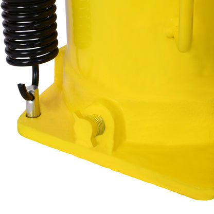 Air Hydraulic Bottle Jack, 32 Ton/70550 LBS All Welded Bottle Jack, 10-16.3 inch Lifting Range, Manual Handle and Air Pump, for Car, Pickup, Truck, RV, Auto Repair, Industrial Engineering,Yellow image 6