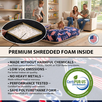 Sensory Crash Pad for Kids & Adult – Crash Mat with Foam Blocks, Removable and washable with Non-Slip Bottom, Fleece Soft Fabric Sensory Pads, Landing Mat for Jumping, Relaxing & Play - 48"x72" image 5