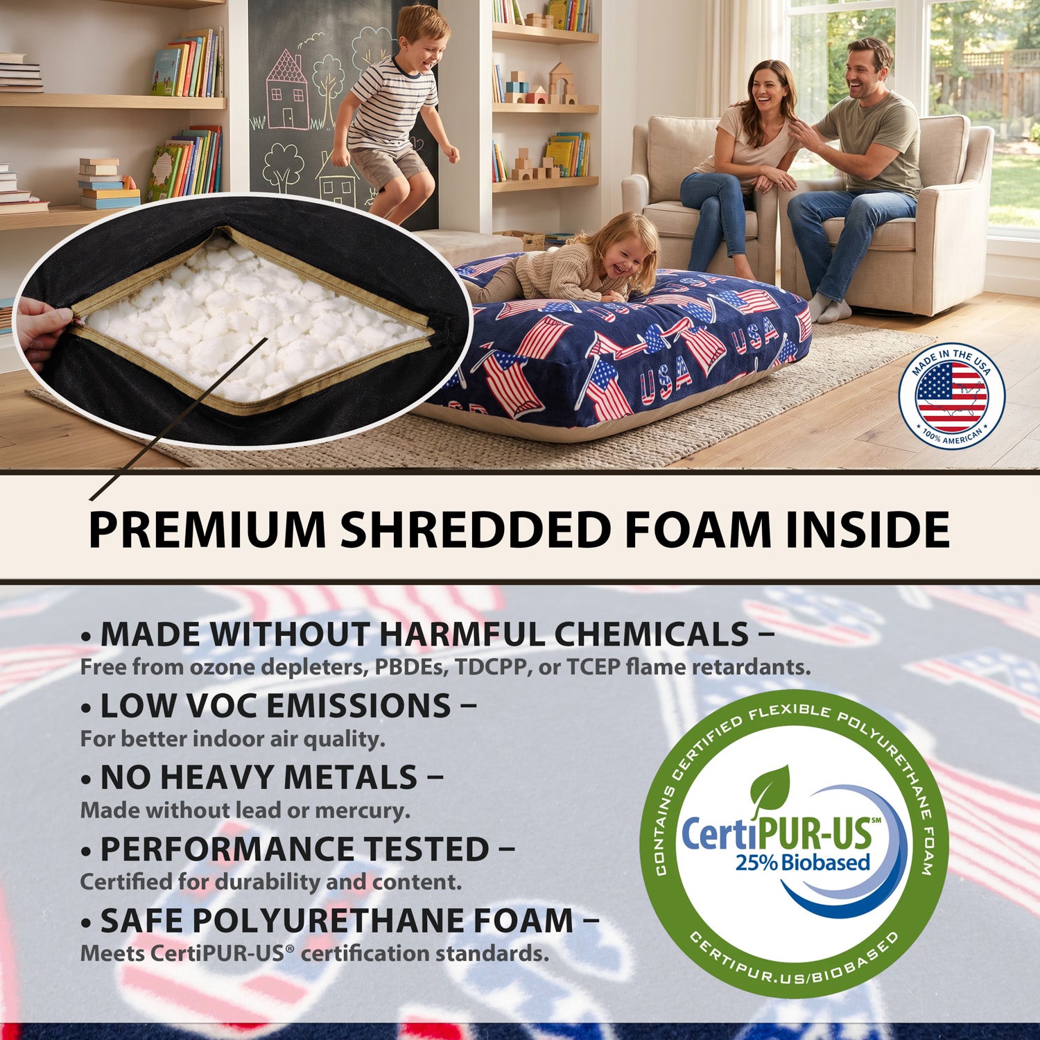 Sensory Crash Pad for Kids & Adult – Crash Mat with Foam Blocks, Removable and washable with Non-Slip Bottom, Fleece Soft Fabric Sensory Pads, Landing Mat for Jumping, Relaxing & Play - 48"x72" image 5