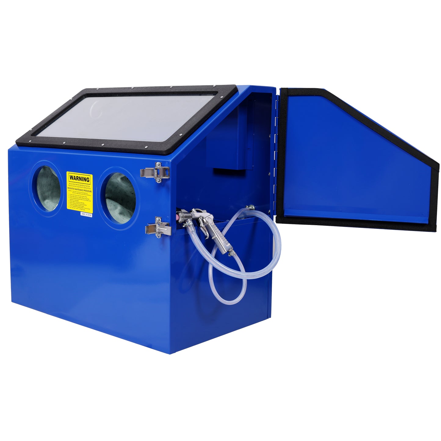 110L Bench Top Sandblast Cabinet,Ergonomic and Compact Design for Precise Sandblasting, with Heavy Steel Construction and Built-in Blast Gloves for No Sand Leakage, Bright LED Lighting System image 9